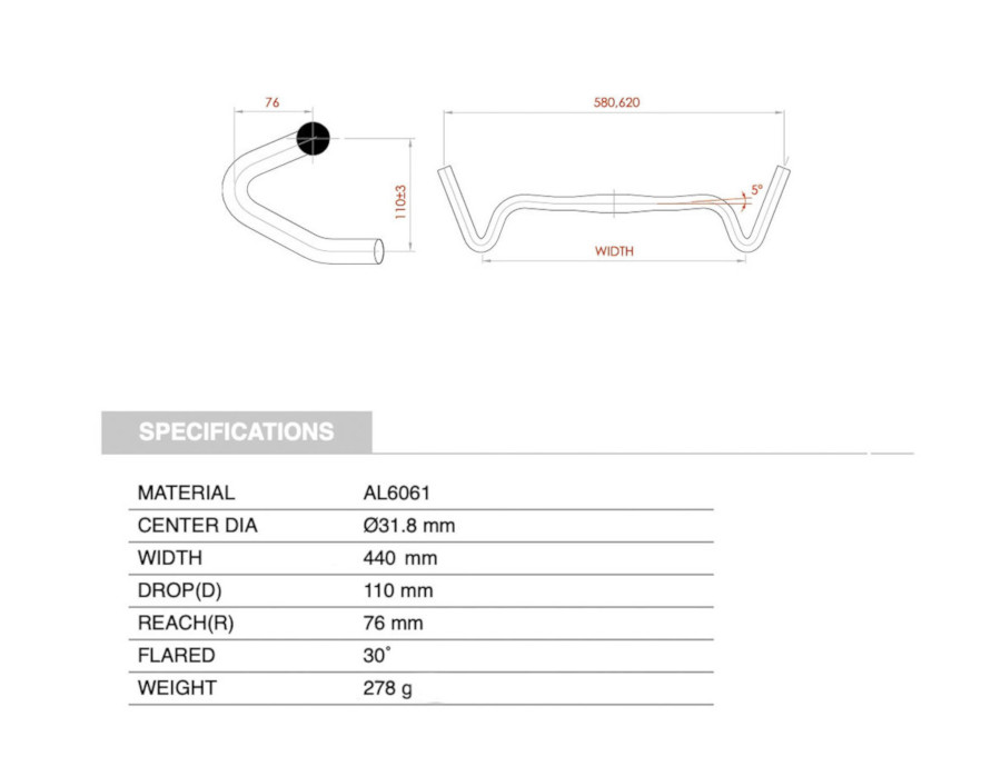 Plegabike Bicicletas - Manillar TFHPC Gravel